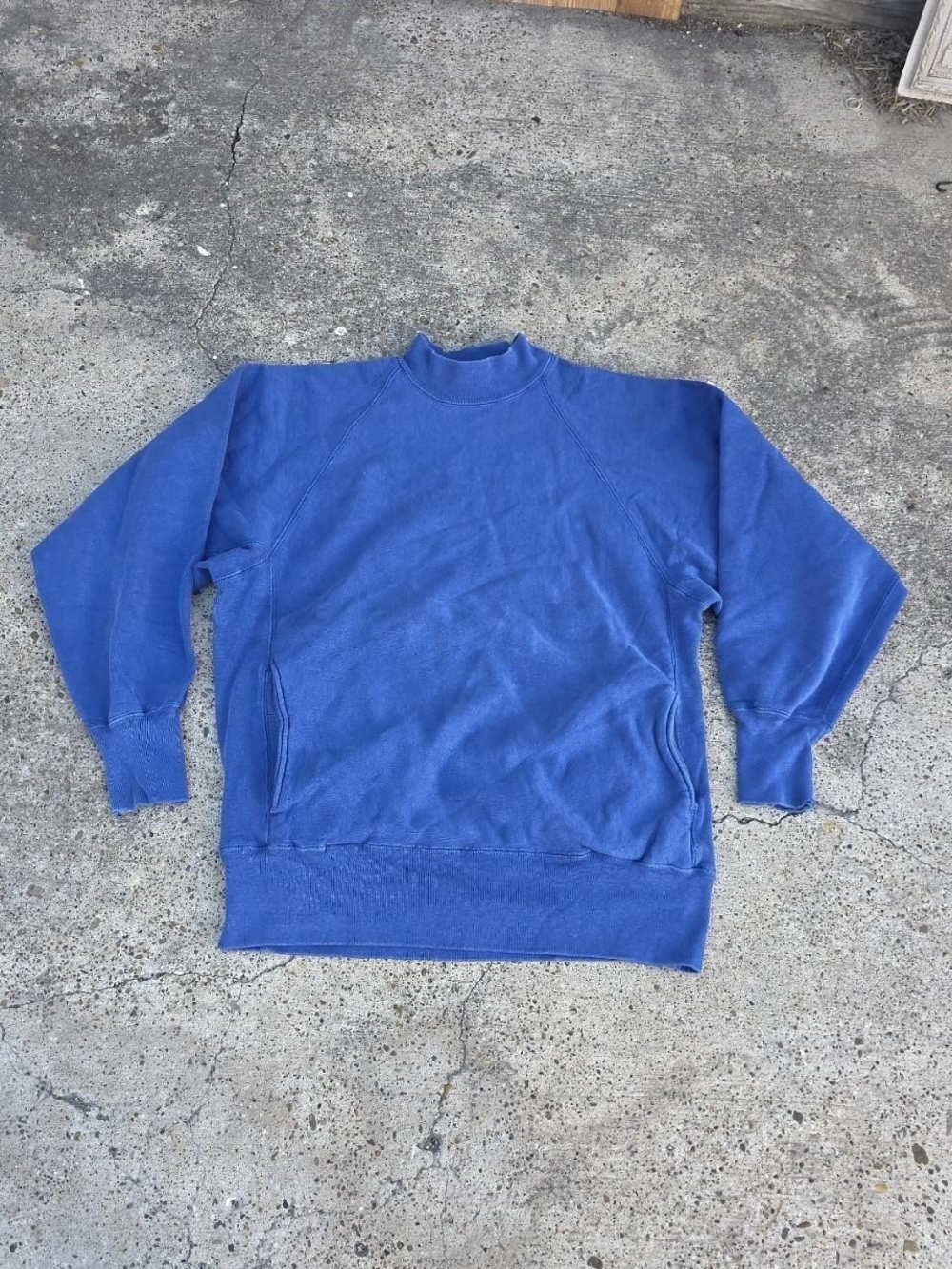 Vintage Champion Reverse Weave Crewneck Sweatshirt Blue USA Size Large